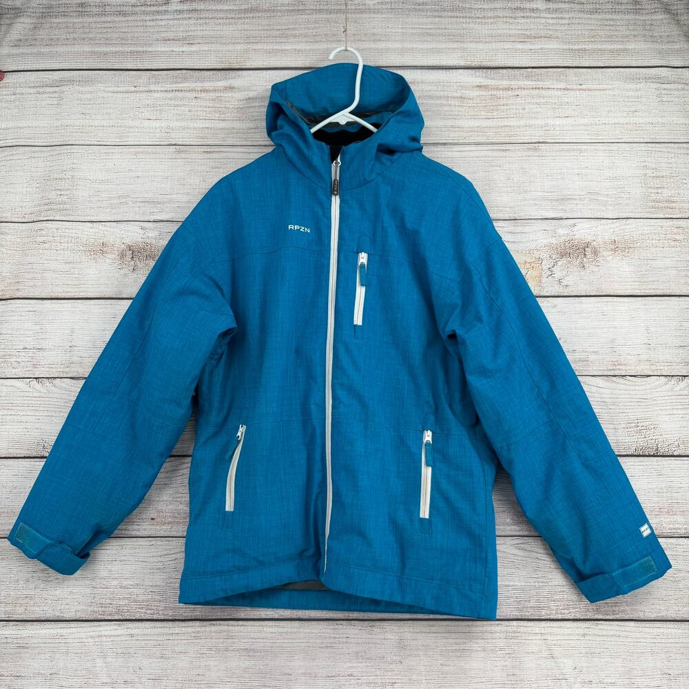 RPZN Ski Snowboard Jacket Youth Girls XL Blue Canada Hooded‎